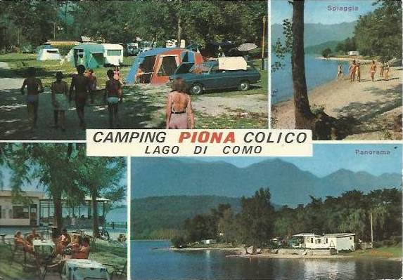 comer see como lake historische postkarte